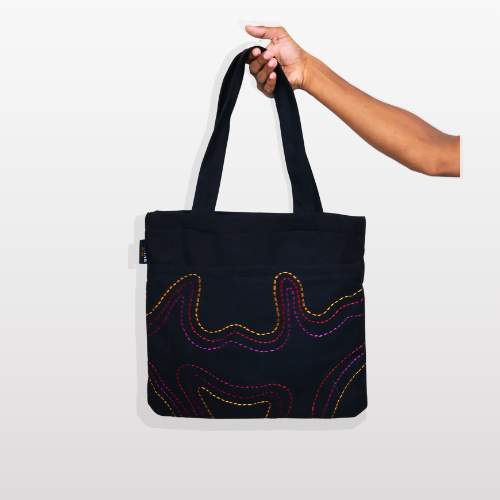 Doodle Woodle  ( Hand embroidered bag   )