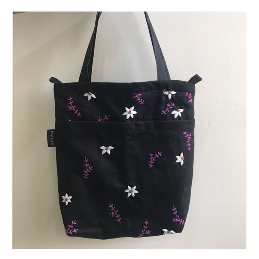 hand embroidered  tote bag
