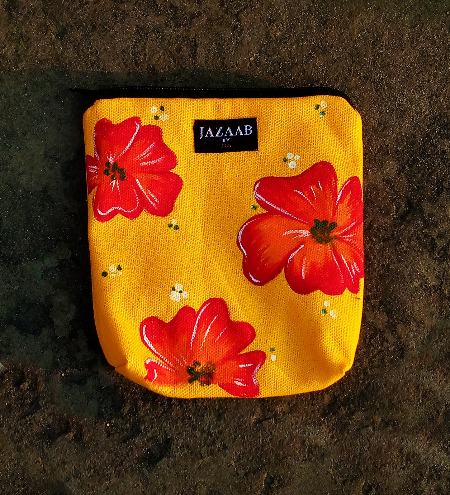 hand painted pouches