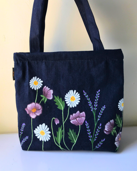 Floral basket  ( For Denim lovers )